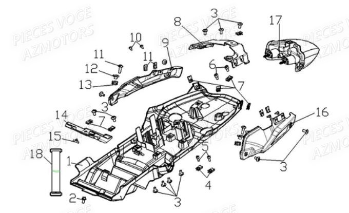 FEU_ARRIERE VOGE Pieces VOGE 300 ACX Euro5 - 2021
VOGE