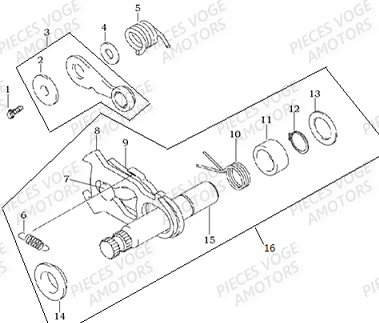 Arbre De Selection VOGE Pieces VOGE 300 AC Euro5 - 2021