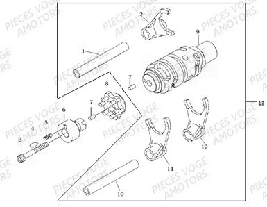 Barillet De Selection VOGE Pieces VOGE 300 AC Euro5 - 2021