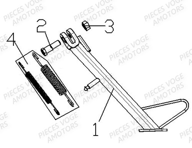 Bequille VOGE Pieces VOGE 300 AC Euro5 - 2021