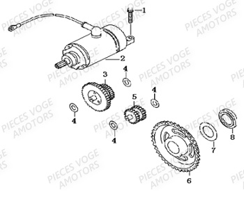 Demarreur VOGE Pieces VOGE 300 AC Euro5 - 2021