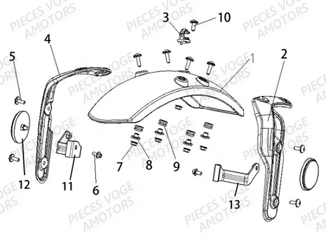 GARDE-BOUE_AVANT VOGE Pieces VOGE 300 AC Euro5 - 2021