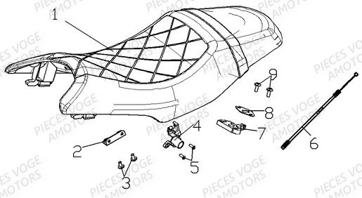 Selle VOGE Pieces VOGE 300 AC Euro5 - 2021