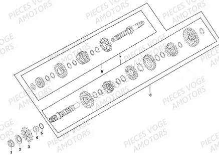 Transmission VOGE Pieces VOGE 300 AC Euro5 - 2021