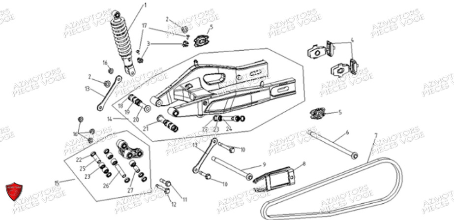 BRAS OSCILLANT VOGE VOGE 300 DS EU5