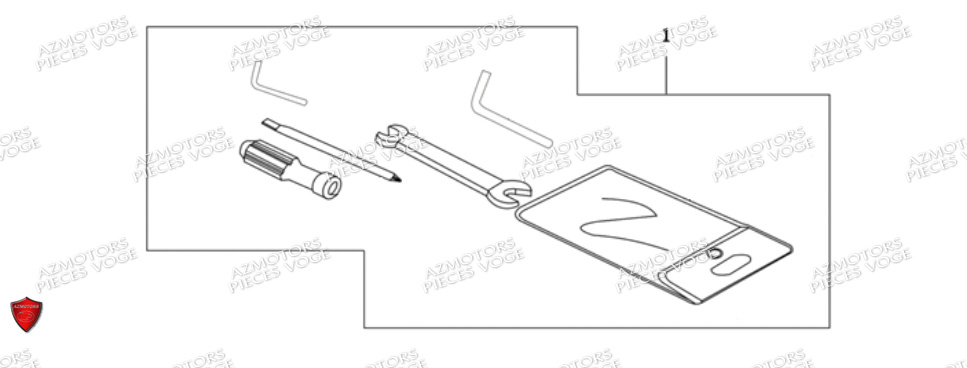 TROUSSE A OUTILS VOGE VOGE 300 DS EU5