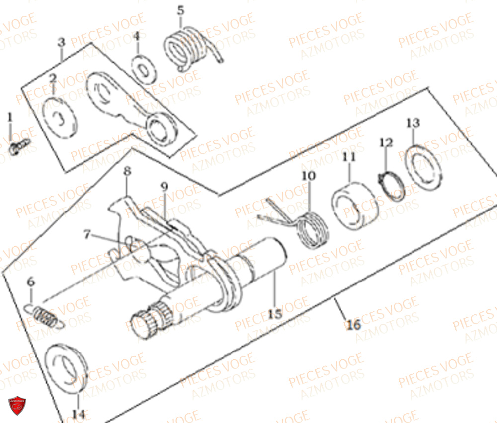 Arbre De Selection VOGE Pieces VOGE 300 R EU IV