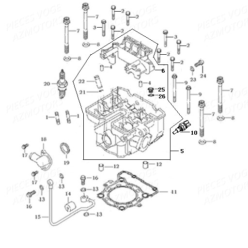 BOUGIE CULASSE VOGE VOGE 300 R