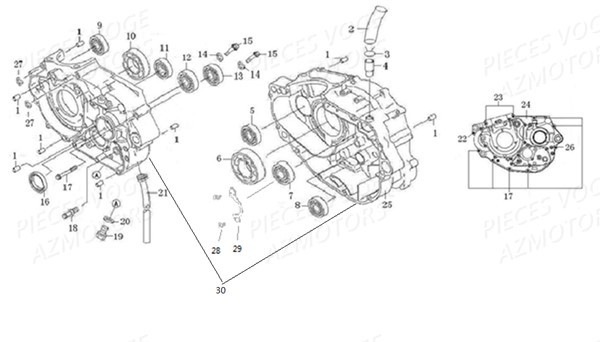 JOINT DE VIDANGE M12 LONCIN-VOGE pour CARTERS de VOGE 300 R