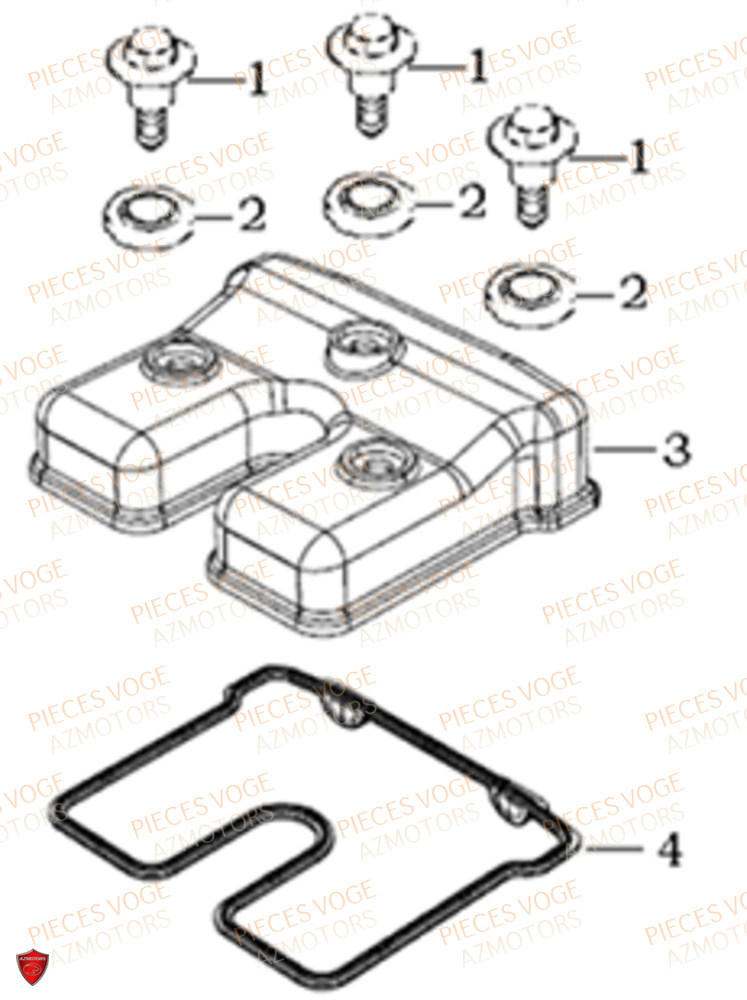 Couvre Culasse VOGE Pieces VOGE 300 R EU IV