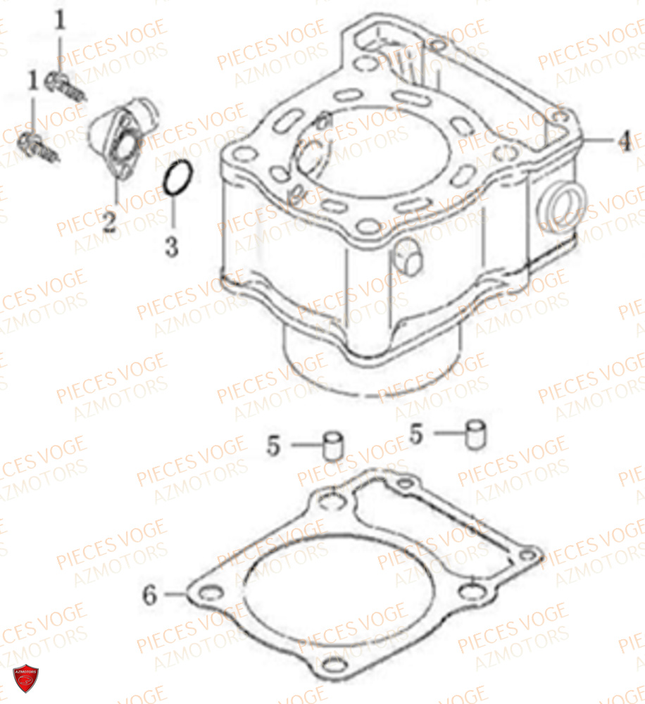 Cylindre VOGE Pieces VOGE 300 R EU IV