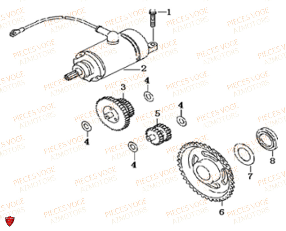 Demarreur VOGE Pieces VOGE 300 R EU IV