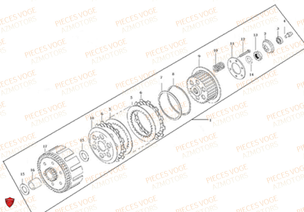 EMBRAYAGE VOGE VOGE 300 R