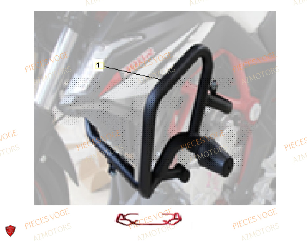 Pare Carter AZMOTORS Pieces VOGE 300 R EU IV