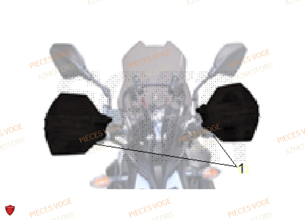 Protege Mains AZMOTORS Pieces VOGE 300 R EU IV