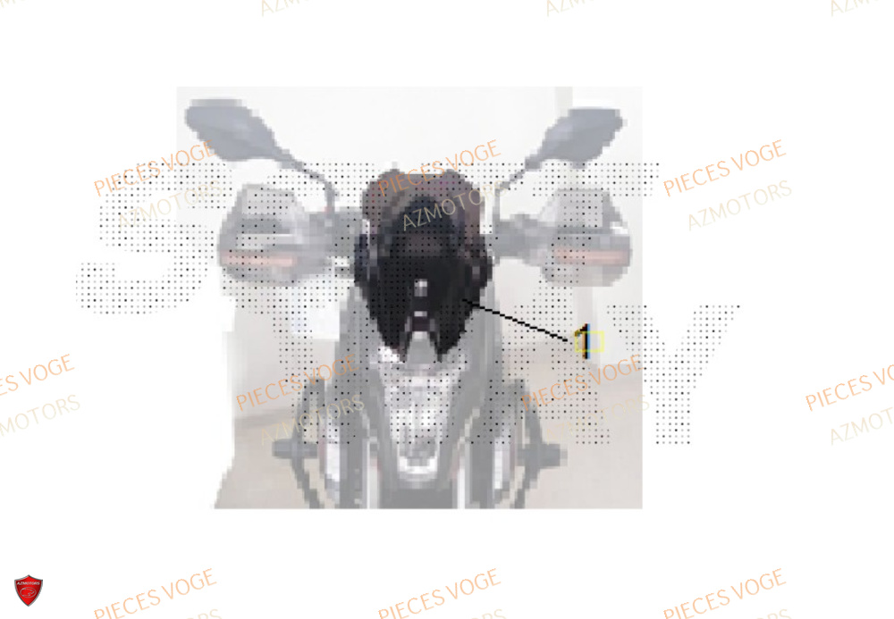 Saut Vent AZMOTORS Pieces VOGE 300 R EU IV