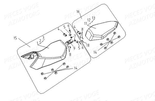 SELLE pour VOGE 300 R