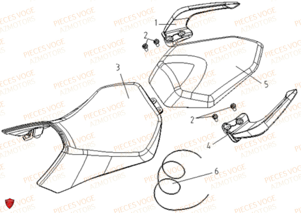 Selles VOGE Pieces VOGE 300 R EU IV