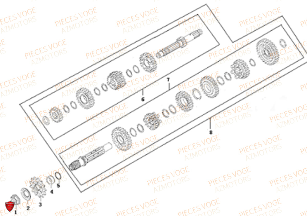 TRANSMISSION VOGE VOGE 300 R