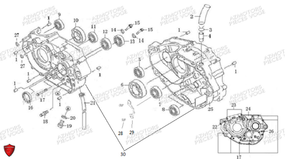 CARTERS VOGE Pieces VOGE 300 RALLY EURO 5