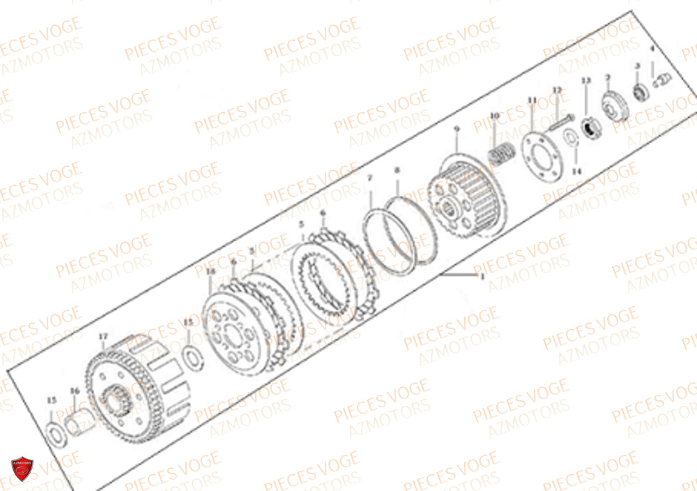 EMBRAYAGE VOGE VOGE 300 R EU5