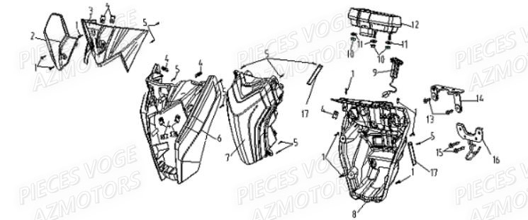 PHARE AVANT pour VOGE 300 R EU5