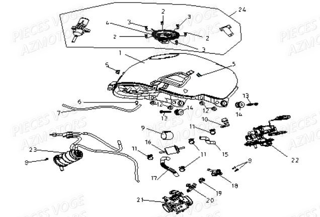 RESERVOIR VOGE Pieces VOGE 300 R EU V