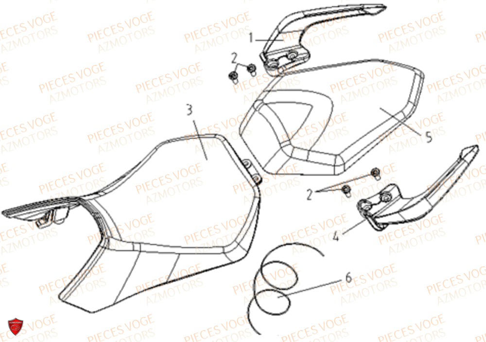 SELLES VOGE Pieces VOGE 300 R EU V