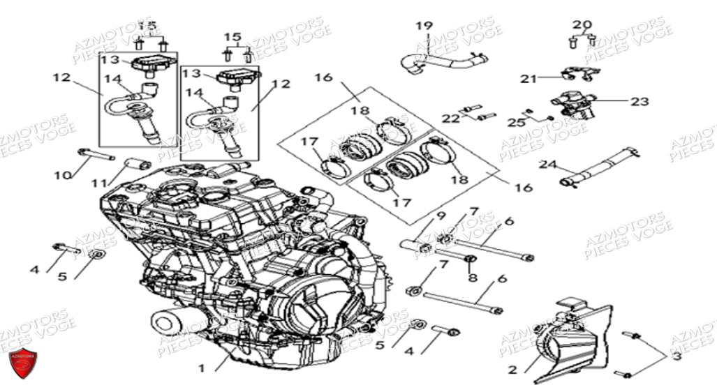 Moteur VOGE Pièces Voge 500 AC EURO 5