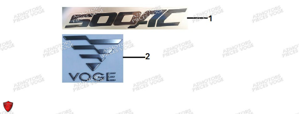 Stickers VOGE Pièces Voge 500 AC EURO 5