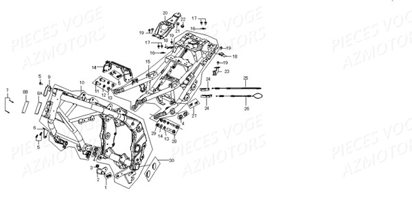CADRE CHASSIS pour VOGE 500 DS