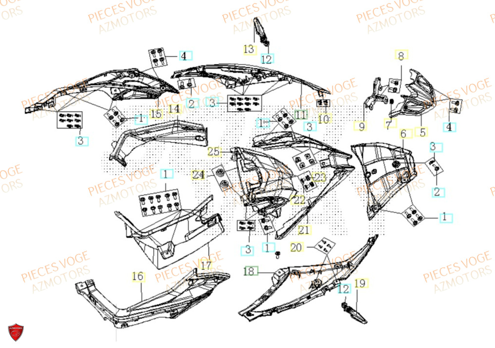 Carenage Avant VOGE Pieces VOGE 500 DS EU IV