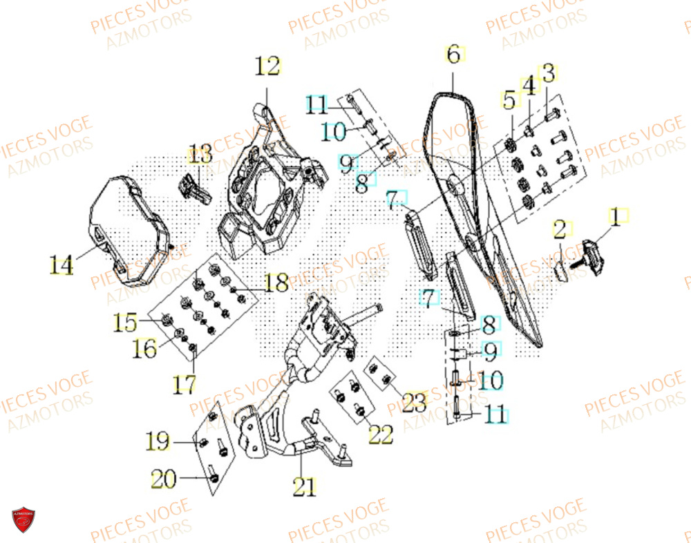 Compteur VOGE Pieces VOGE 500 DS EU IV
