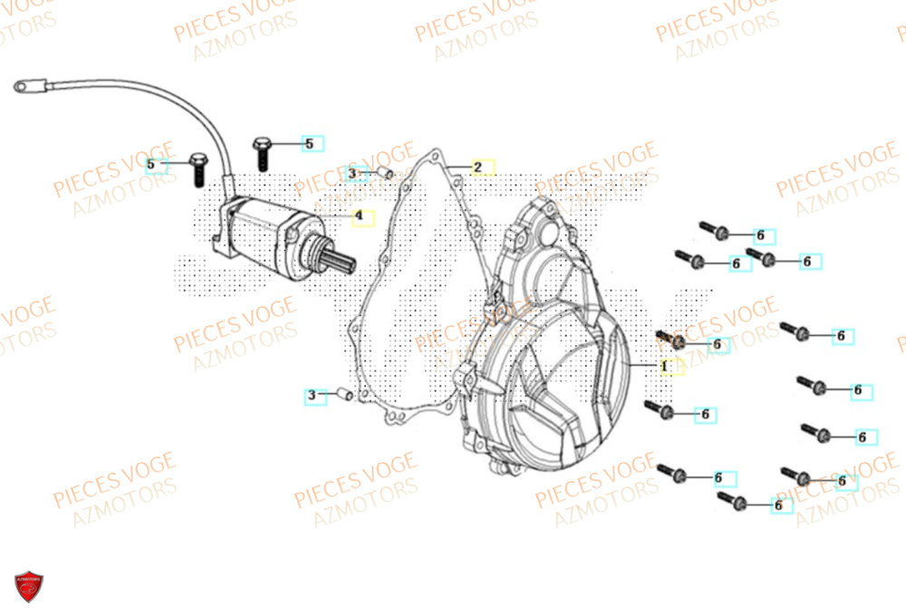 Couvre Carter Gauche VOGE Pieces VOGE 500 DS EU IV