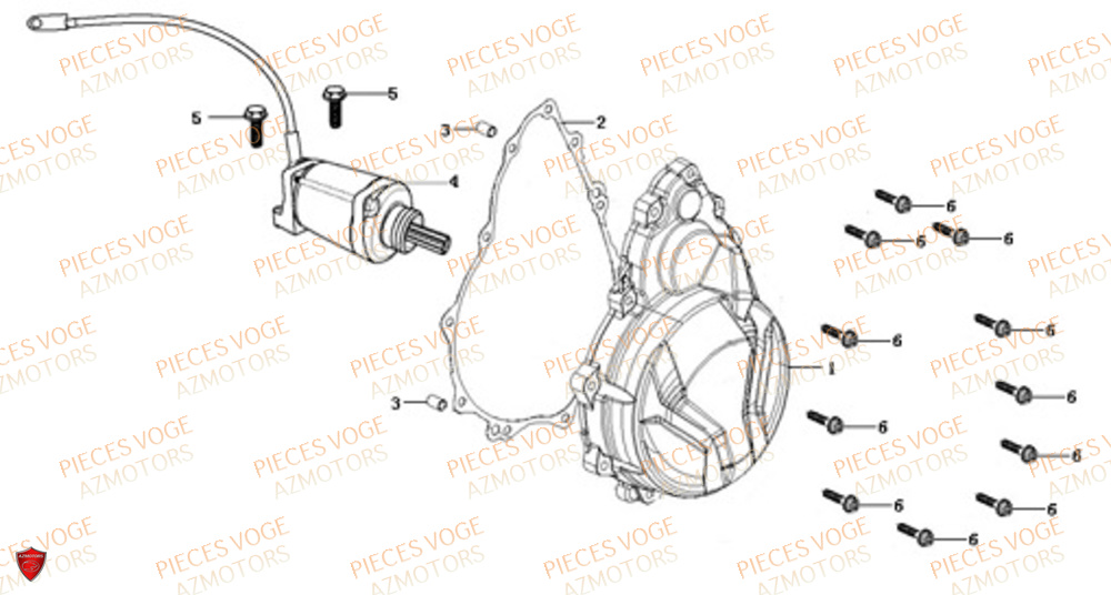 Couvre Carter Gauche VOGE Pieces VOGE 500 DS EU IV