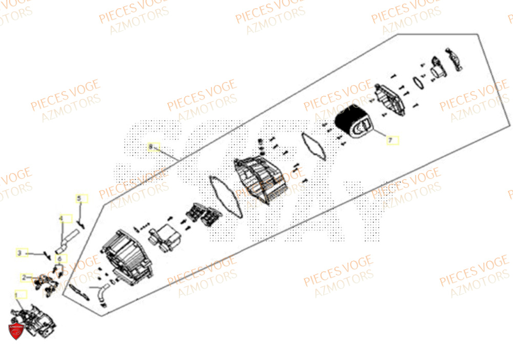 Filtre A Air VOGE Pieces VOGE 500 DS EU IV
