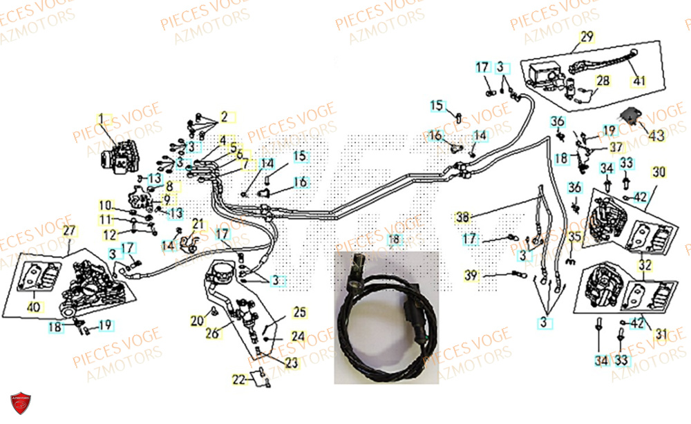 Freins VOGE Pieces VOGE 500 DS EU IV