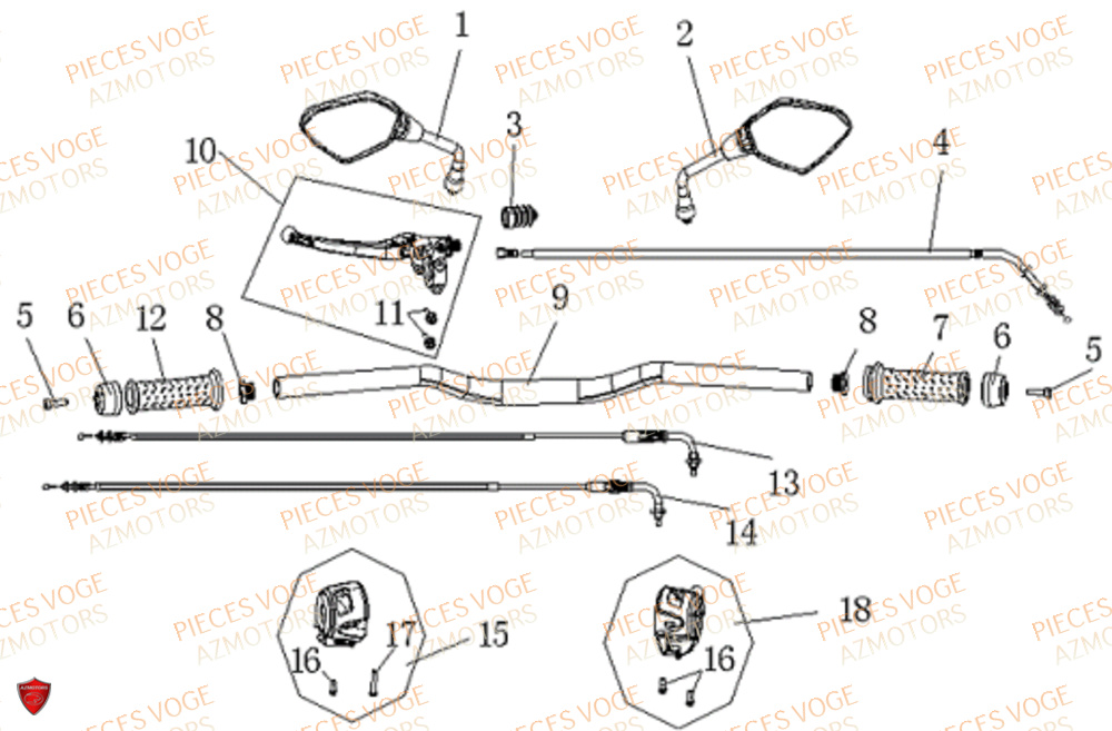 GUIDON VOGE VOGE 500 DS