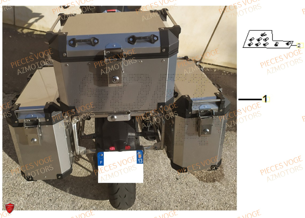 Kit Valises VOGE Pieces VOGE 500 DS EU IV