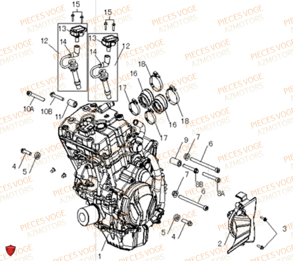 Moteur VOGE Pieces VOGE 500 DS EU IV
