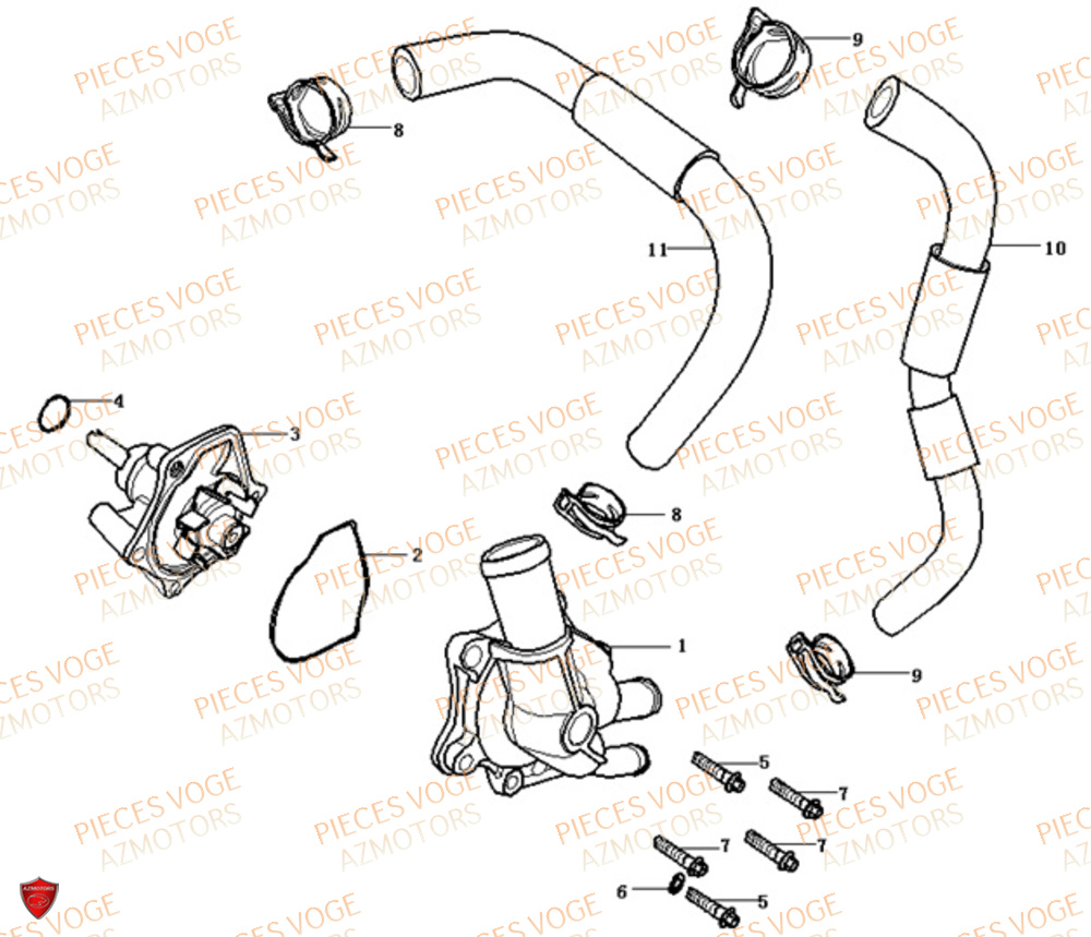 POMPE A EAU VOGE VOGE 500 DS