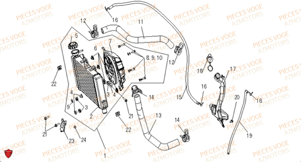 REFROIDISSEMENT VOGE VOGE 500 DS