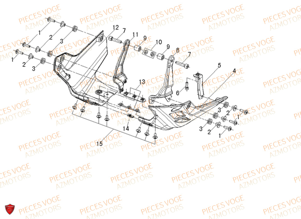 Sabot Inferieur VOGE Pieces VOGE 500 DS EU IV