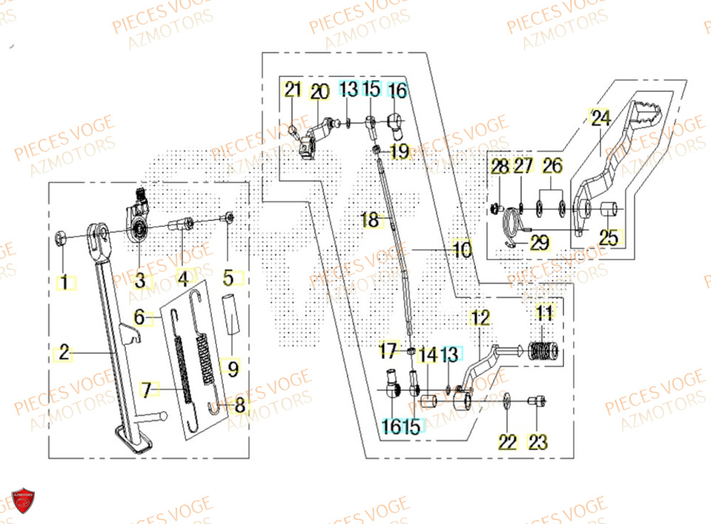 Selecteur De Vitesses VOGE Pieces VOGE 500 DS EU IV