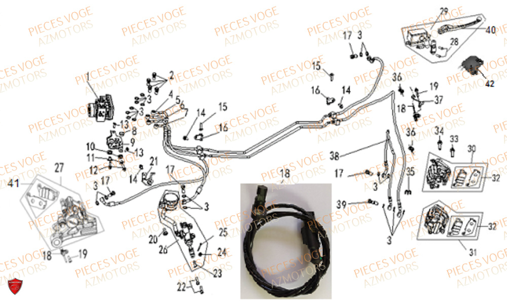 Systeme De Frein VOGE Pieces VOGE 500 DS EU IV