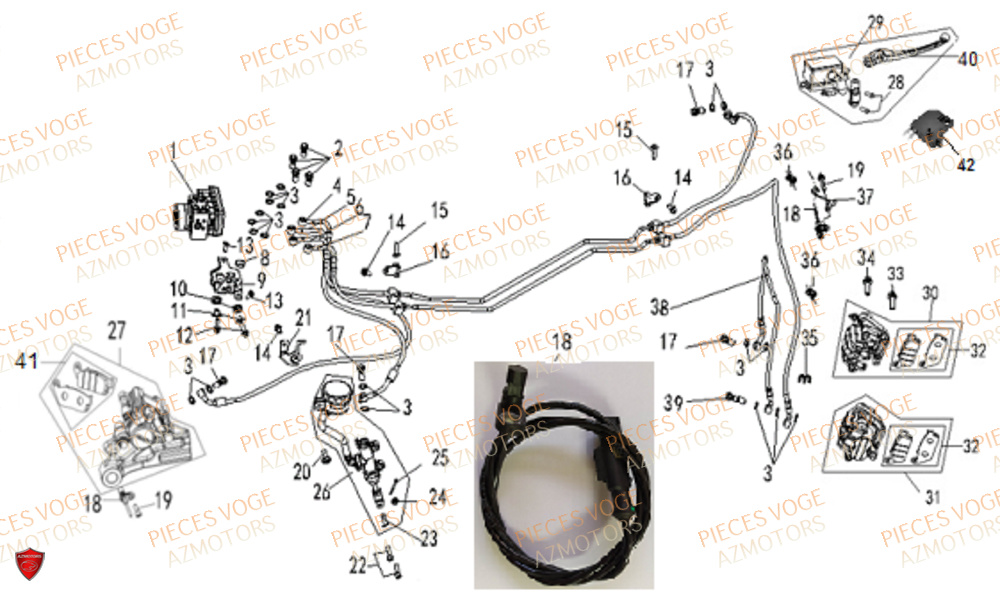 SYSTEME DE FREIN VOGE VOGE 500 DS