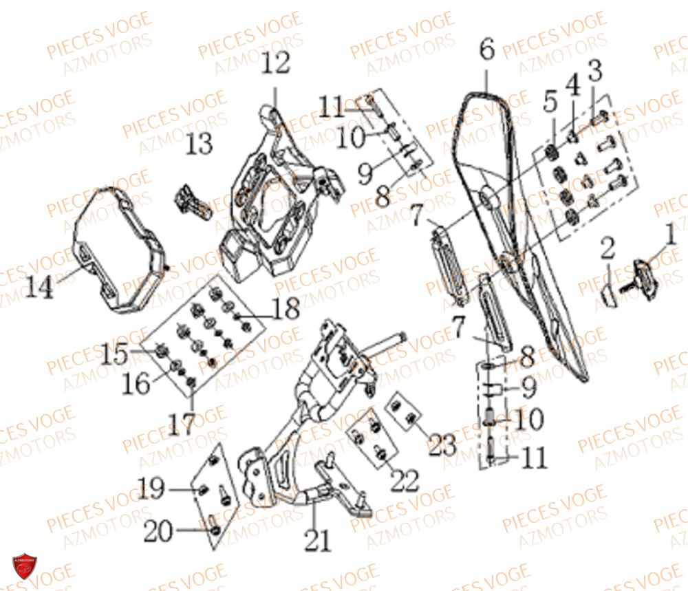 Tableau De Bord VOGE Pieces VOGE 500 DS EU IV