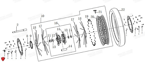 JANTE AVANT pour VOGE 500 DSX E5