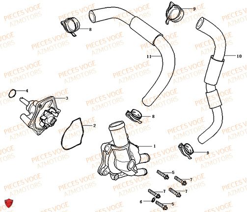 POMPE A EAU VOGE VOGE 500 DSX E5