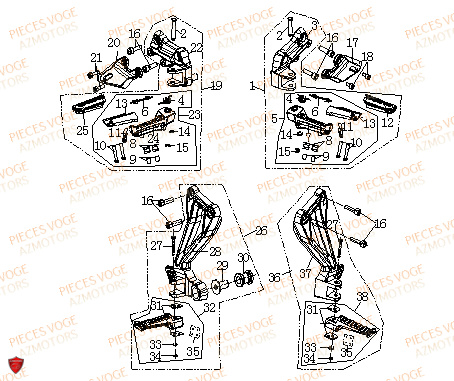 REPOSE PIED VOGE VOGE 500 DSX E5